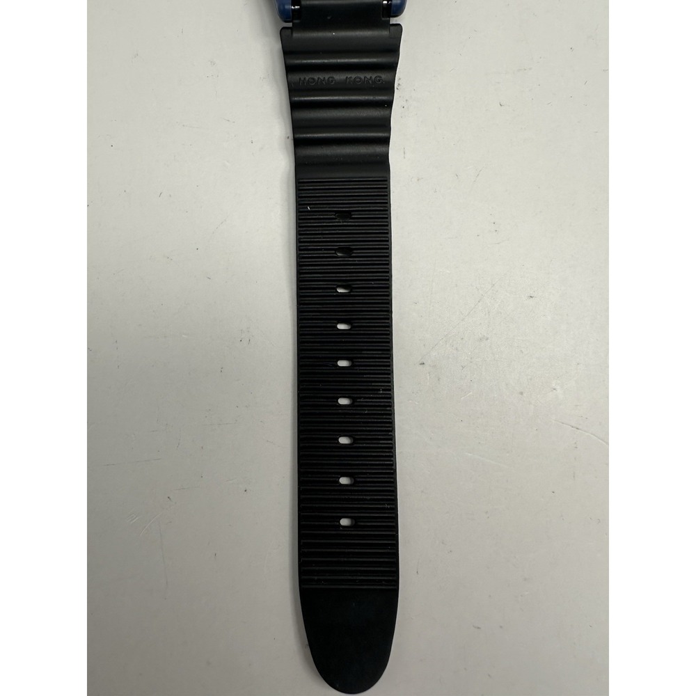 Timex Atlantis 100 Blue Case 745 New Battery 1996 D8 39MM 8" Rare Vintage F91 - Picture 9 of 13